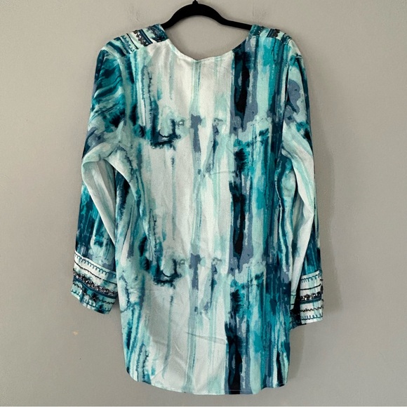 Soft Surroundings Seaglass Tides Tunic L - Picture 6 of 7